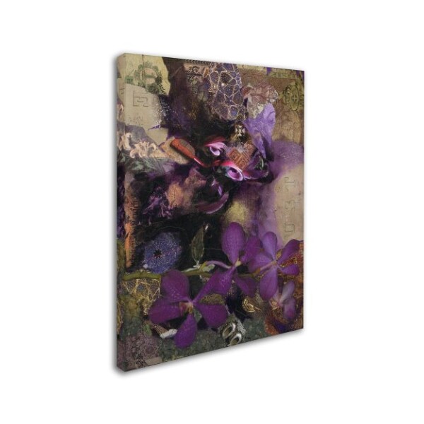 Nick Bantock 'Purple Botanical' Canvas Art,18x24